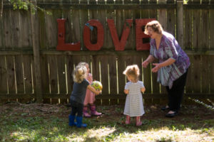 Love playing catch at Asheville Daycare